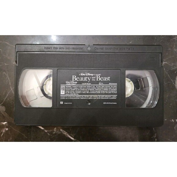 Beauty And The Beast Black Diamond VHS "Christmas Lead" Walt Disney Clamshell 92 - Picture 4 of 16